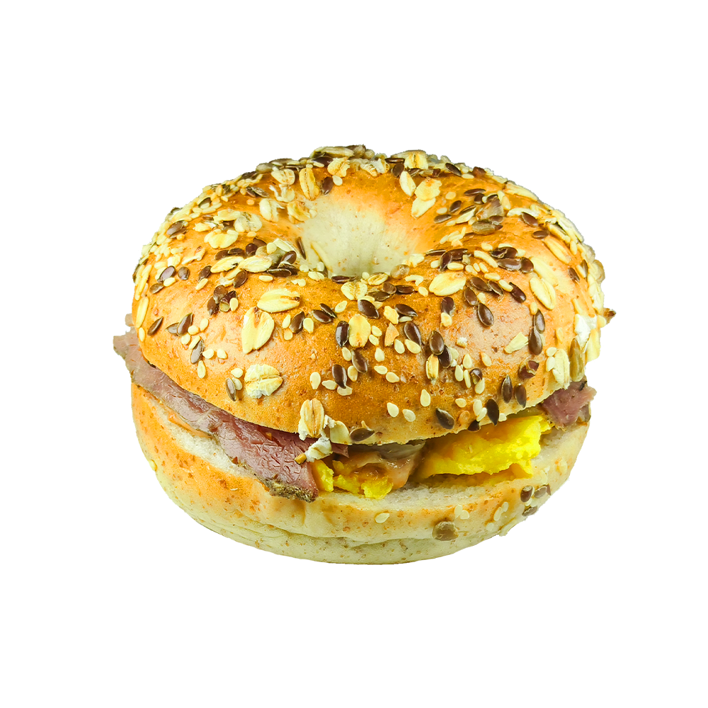 Bagel Keju Daging Sapi Panggang Lambat Sauerkraut Bagel Keju Daging Sapi Panggang Lambat Sauerkraut