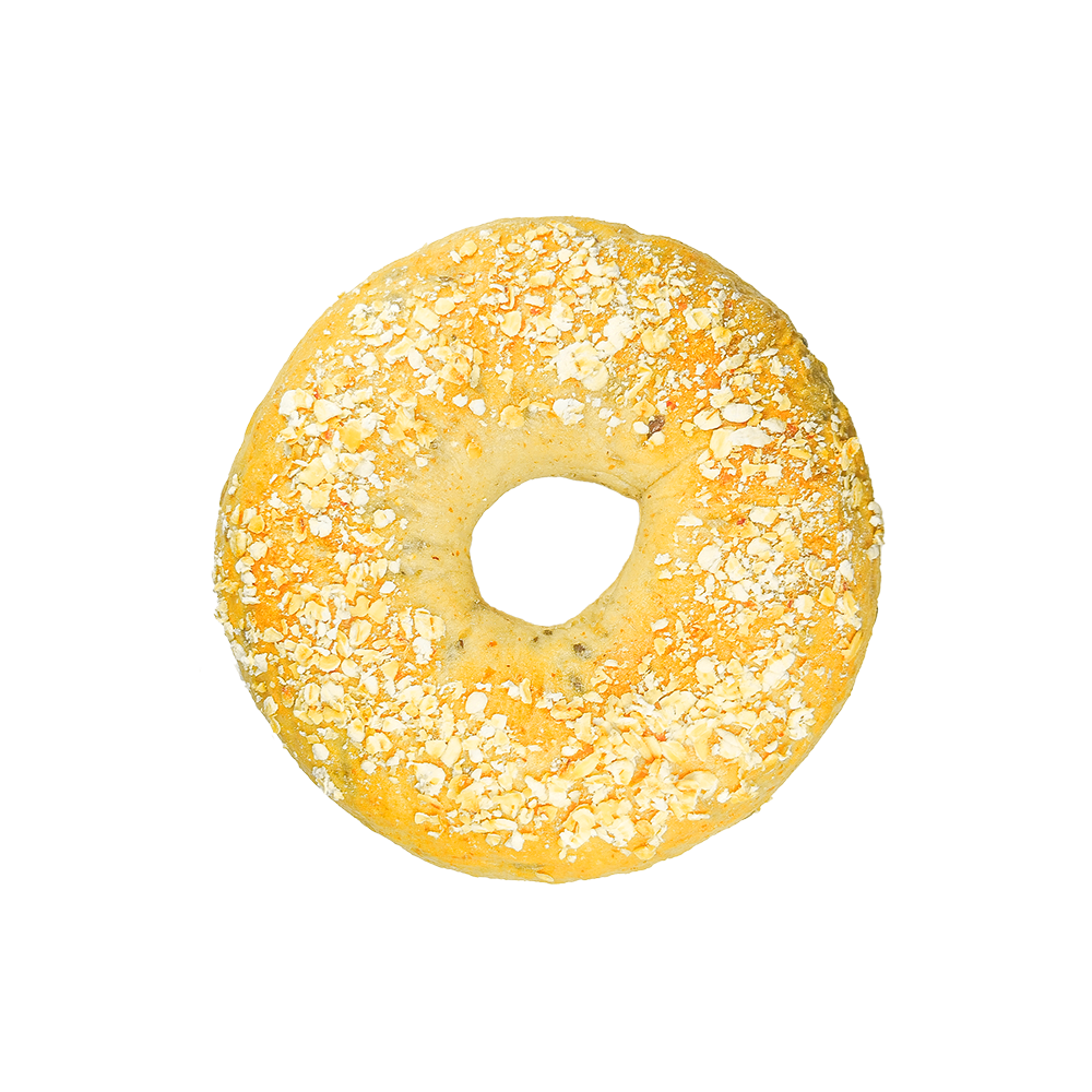 Bagel Biji Rami Oat Gandum Utuh Rendah Lemak