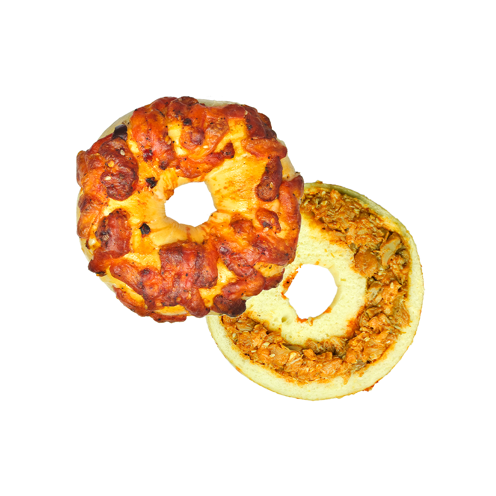 Bagel Ayam Lada Teng Dasar Bagel Kenyal Bagel Ayam Lada Teng Dasar Bagel Kenyal