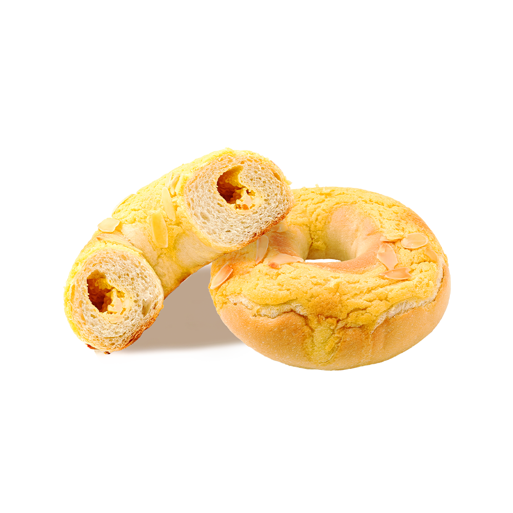 Bagel Mangga-Kelapa Almond Panggang