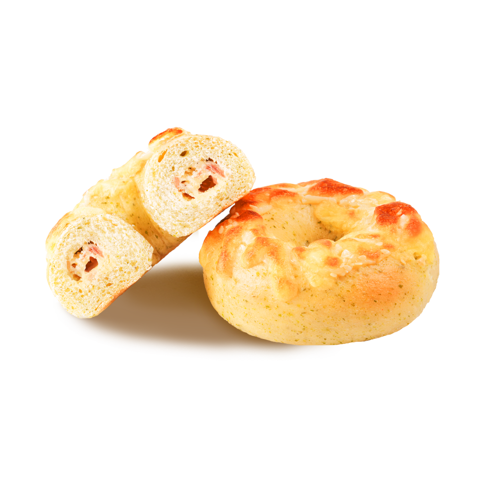 Bagel Bacon Kentang Emas Dan Renyah